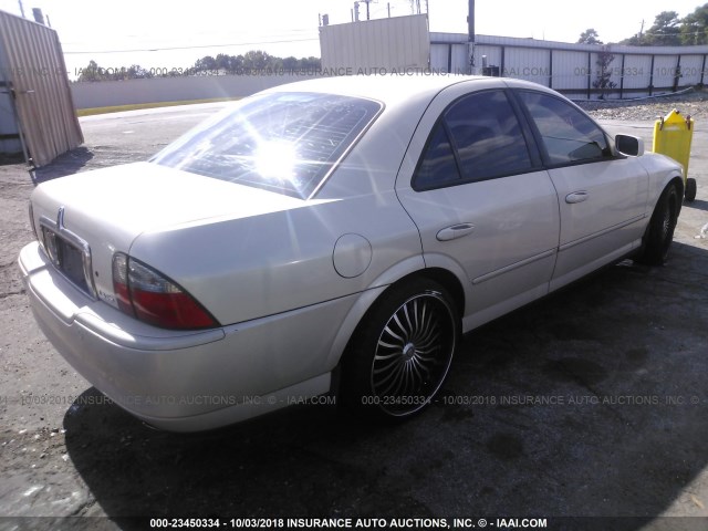 1LNHM87A63Y663319 - 2003 LINCOLN LS WHITE photo 4