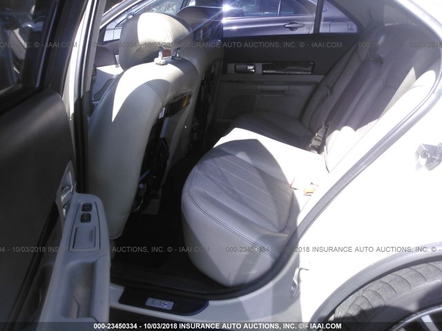1LNHM87A63Y663319 - 2003 LINCOLN LS WHITE photo 8