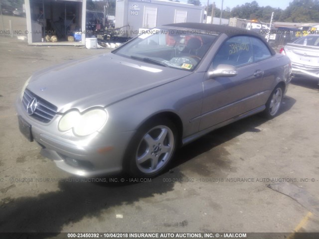 WDBTK75G84T030520 - 2004 MERCEDES-BENZ CLK 500 Champagne photo 2