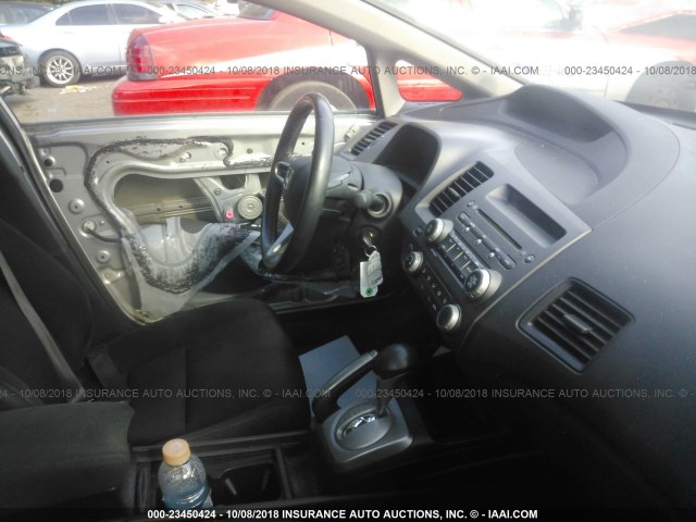 2HGFA1F69BH535787 - 2011 HONDA CIVIC LX-S SILVER photo 5