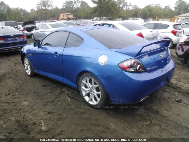 KMHHN66F48U280699 - 2008 HYUNDAI TIBURON GT/SE/GT LIMITED BLUE photo 3