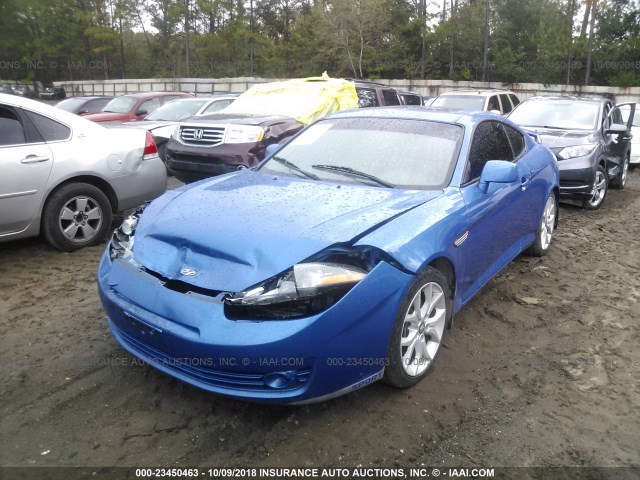 KMHHN66F48U280699 - 2008 HYUNDAI TIBURON GT/SE/GT LIMITED BLUE photo 6