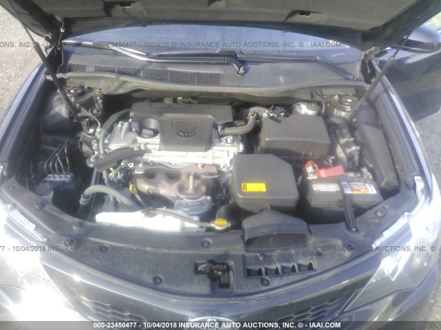 4T1BF1FKXCU145125 - 2012 TOYOTA CAMRY SE/LE/XLE BLACK photo 10