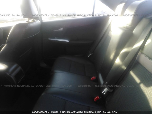 4T1BF1FKXCU145125 - 2012 TOYOTA CAMRY SE/LE/XLE BLACK photo 8