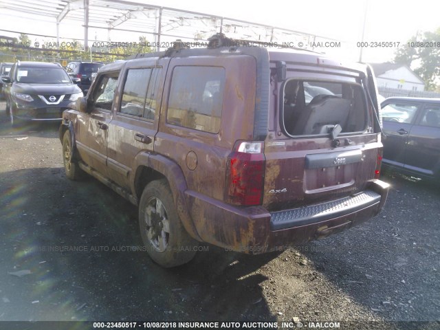 1J8HG48N97C529647 - 2007 JEEP COMMANDER Qırmızı foto 3