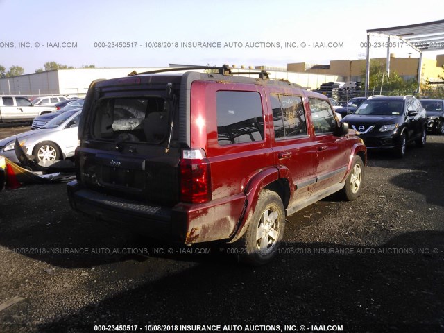 1J8HG48N97C529647 - 2007 JEEP COMMANDER Qırmızı foto 4