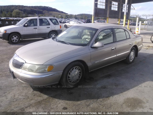 1LNFM97VXWY618789 - 1998 LINCOLN CONTINENTAL  GOLD photo 2