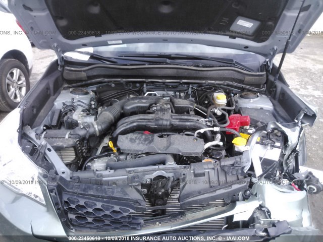 JF2SJAFC1GH559650 - 2016 SUBARU FORESTER 2.5I PREMIUM GREEN photo 10