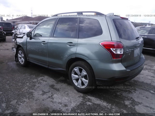 JF2SJAFC1GH559650 - 2016 SUBARU FORESTER 2.5I PREMIUM GREEN photo 3