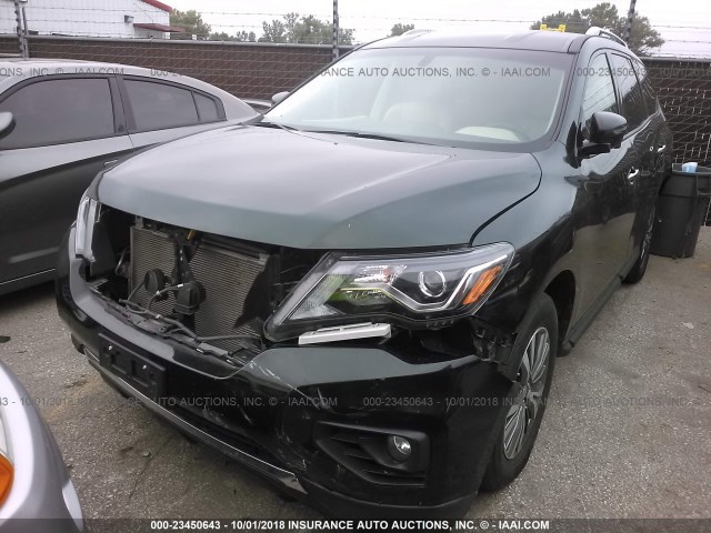 5N1DR2MM2JC612096 - 2018 NISSAN PATHFINDER S/SV/SL/PLATINUM GREEN photo 2