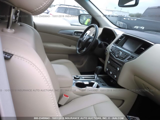 5N1DR2MM2JC612096 - 2018 NISSAN PATHFINDER S/SV/SL/PLATINUM GREEN photo 5