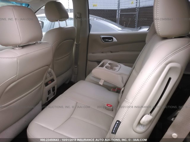 5N1DR2MM2JC612096 - 2018 NISSAN PATHFINDER S/SV/SL/PLATINUM GREEN photo 8