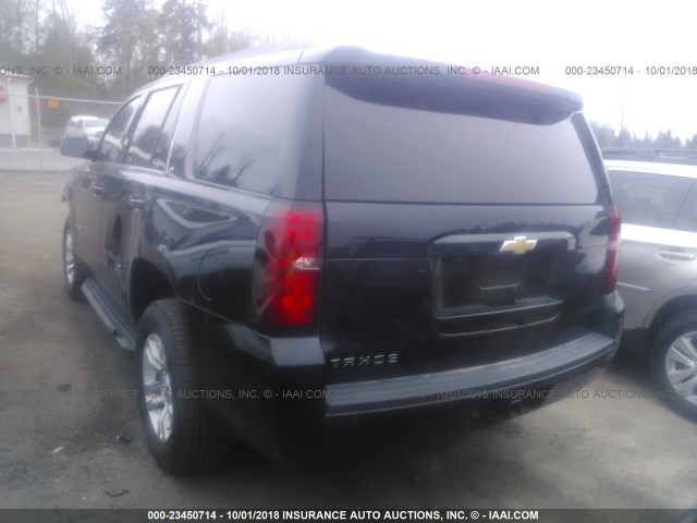 1GNSCBKC4JR279413 - 2018 CHEVROLET TAHOE C1500 LT BLACK photo 3