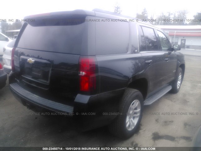 1GNSCBKC4JR279413 - 2018 CHEVROLET TAHOE C1500 LT BLACK photo 4