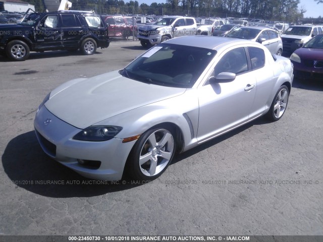 JM1FE173340111536 - 2004 MAZDA RX8 SILVER photo 2