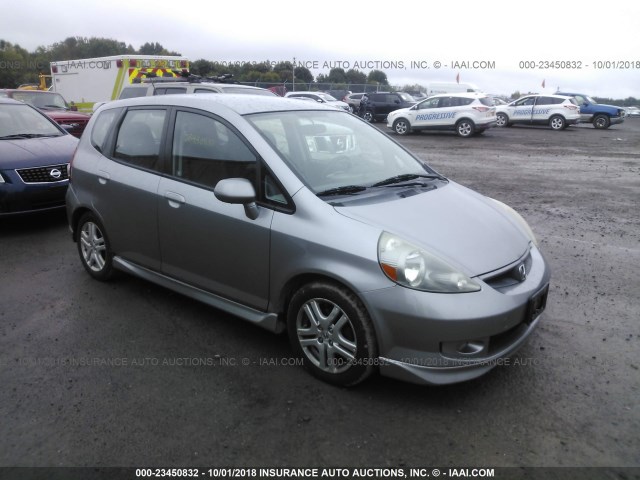 JHMGD38607S065070 - 2007 HONDA FIT S SILVER photo 1