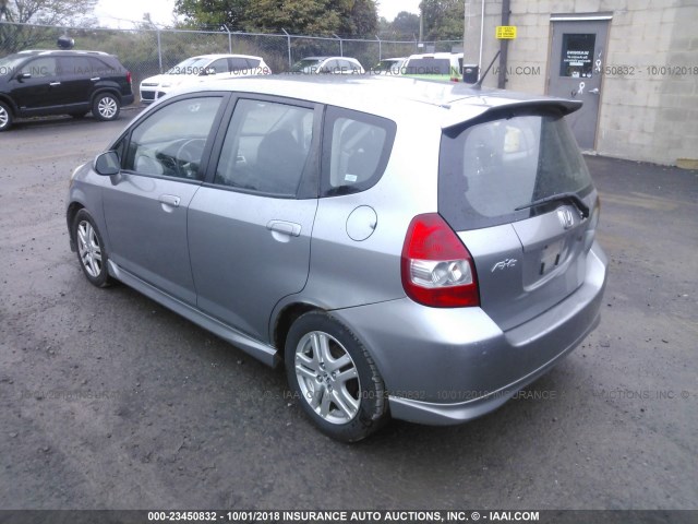 JHMGD38607S065070 - 2007 HONDA FIT S 银色 照片 3