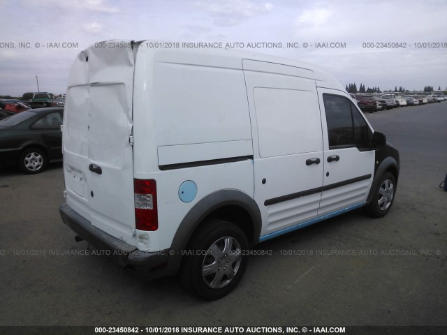 NM0LS7CN2DT157554 - 2013 FORD TRANSIT CONNECT XL WHITE photo 4