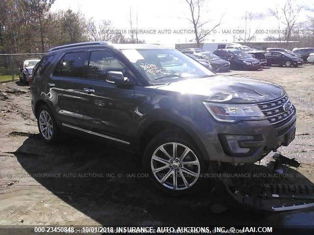 1FM5K8F85HGD24314 - 2017 FORD EXPLORER LIMITED Grau Foto 1