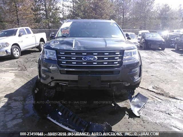 1FM5K8F85HGD24314 - 2017 FORD EXPLORER LIMITED Grau Foto 6
