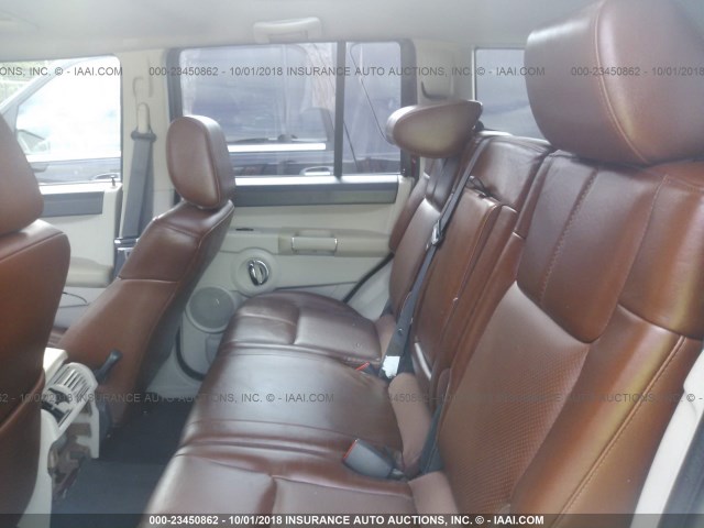 1J8HH58276C369193 - 2006 JEEP COMMANDER LIMITED BURGUNDY photo 8