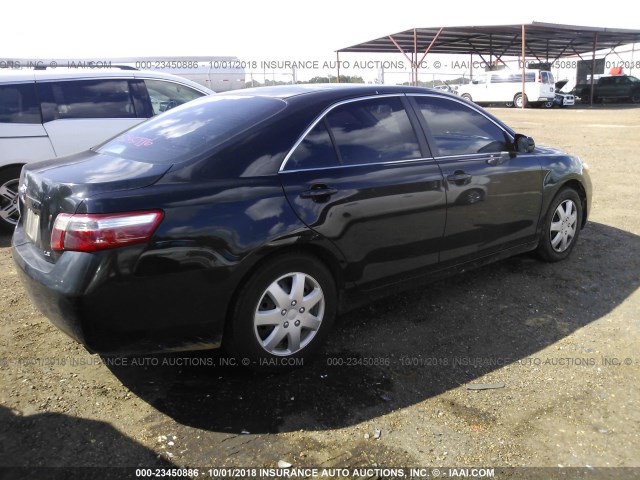4T1BE46K17U628366 - 2007 TOYOTA CAMRY NEW GENERAT CE/LE/XLE/SE BLACK photo 4