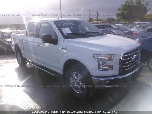 1FTEW1E86GKF30805 - 2016 FORD F150 SUPERCREW WHITE photo 1