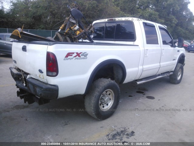 1FTSW31P73EC50217 - 2003 FORD F350 SRW SUPER DUTY WHITE photo 4