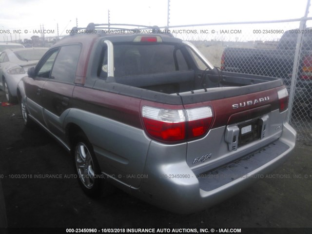 4S4BT62C836110401 - 2003 SUBARU BAJA SPORT RED photo 3