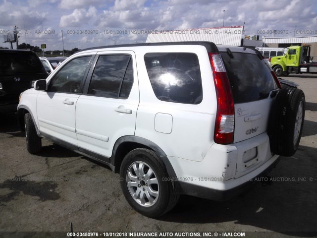 JHLRD78965C041653 - 2005 HONDA CR-V SE/EX WHITE photo 3