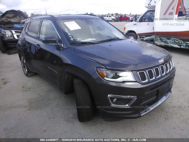 3C4NJCCB8JT358114 - 2018 JEEP COMPASS LIMITED GRAY photo 1