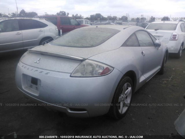 4A3AK24F66E045803 - 2006 MITSUBISHI ECLIPSE GS SILVER photo 4