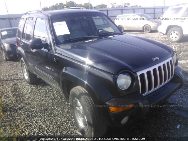 1J4GK58K52W258648 - 2002 JEEP LIBERTY LIMITED BLACK photo 1