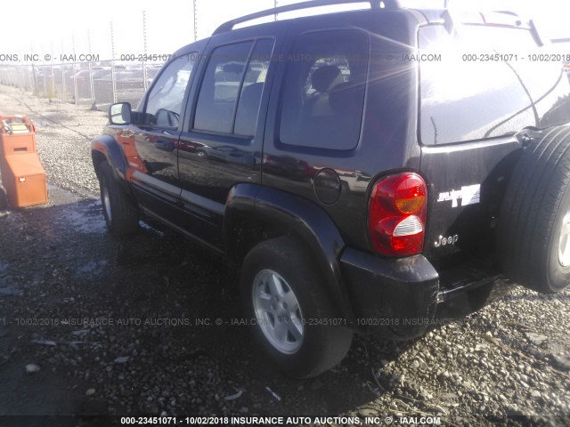 1J4GK58K52W258648 - 2002 JEEP LIBERTY LIMITED BLACK photo 3