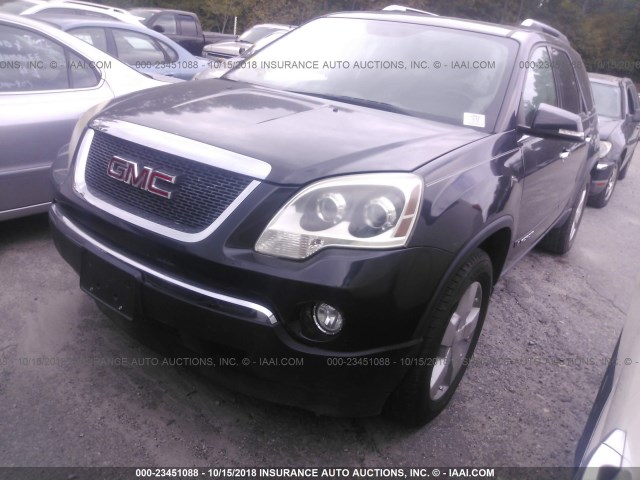 1GKER337X8J227583 - 2008 GMC ACADIA SLT-2 BLACK photo 2