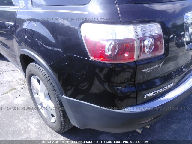 1GKER337X8J227583 - 2008 GMC ACADIA SLT-2 შავი ფოტო 6