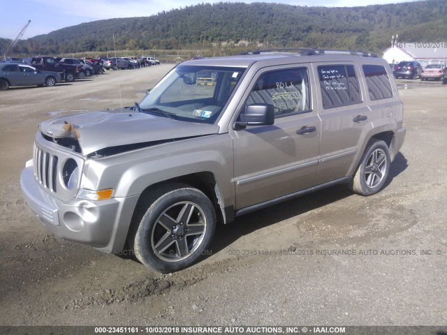 1J8FF48B89D182762 - 2009 JEEP PATRIOT LIMITED TAN photo 2