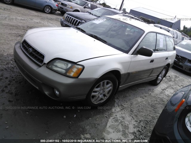 4S3BH675837601559 - 2003 SUBARU LEGACY OUTBACK AWP WHITE photo 2