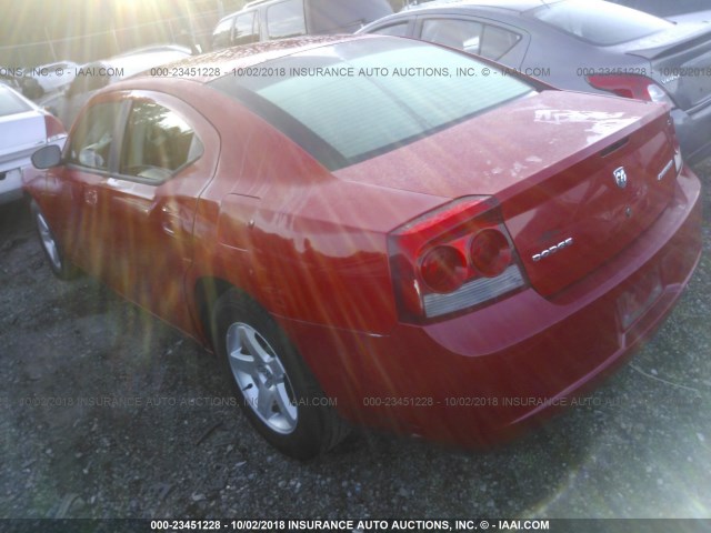 2B3KA43D89H519917 - 2009 DODGE CHARGER RED photo 3