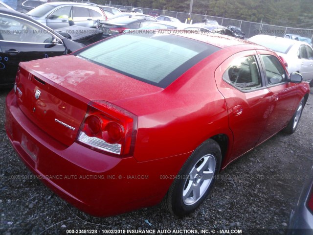 2B3KA43D89H519917 - 2009 DODGE CHARGER Qırmızı foto 4