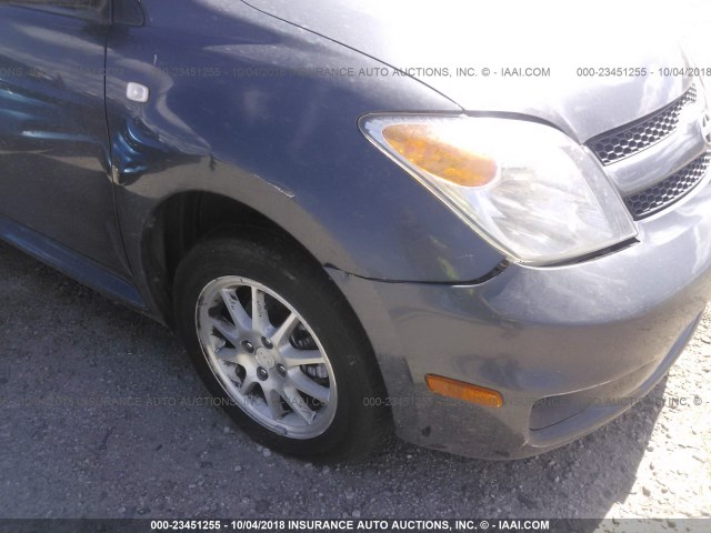 JTKKT624665015397 - 2006 TOYOTA SCION XA ნაცრისფერი ფოტო 6