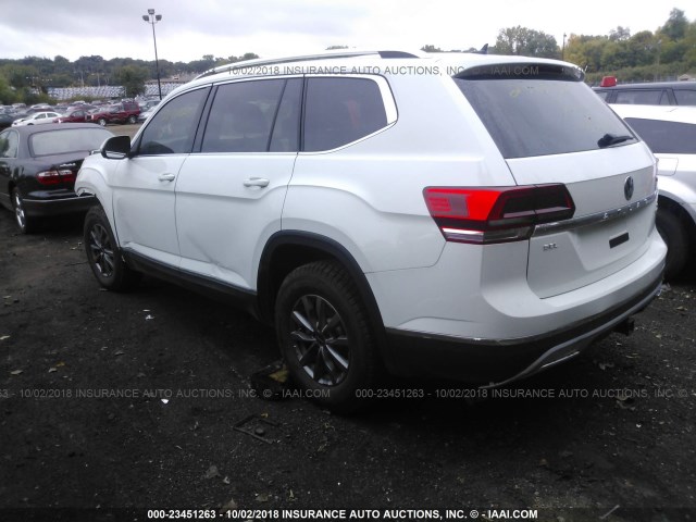 1V2NR2CA8JC504189 - 2018 VOLKSWAGEN ATLAS SEL PREMIUM WHITE photo 3