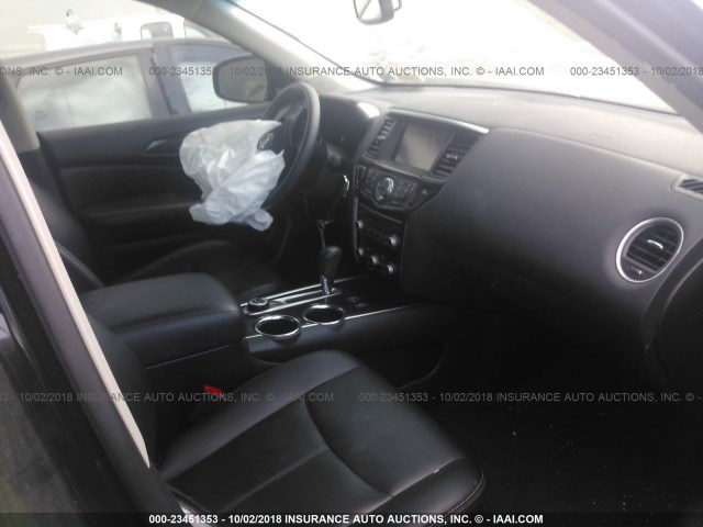 5N1AR2MM7FC663779 - 2015 NISSAN PATHFINDER S/SV/SL/PLATINUM BLACK photo 5