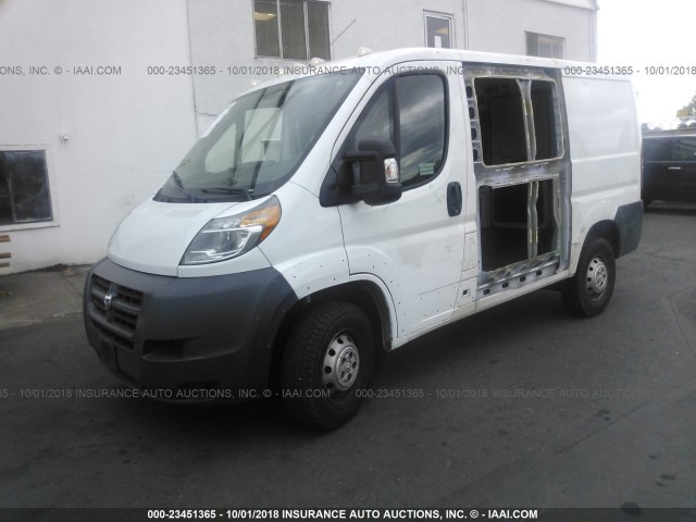 3C6TRVNGXFE510546 - 2015 RAM PROMASTER 1500 1500 STANDARD WHITE photo 2