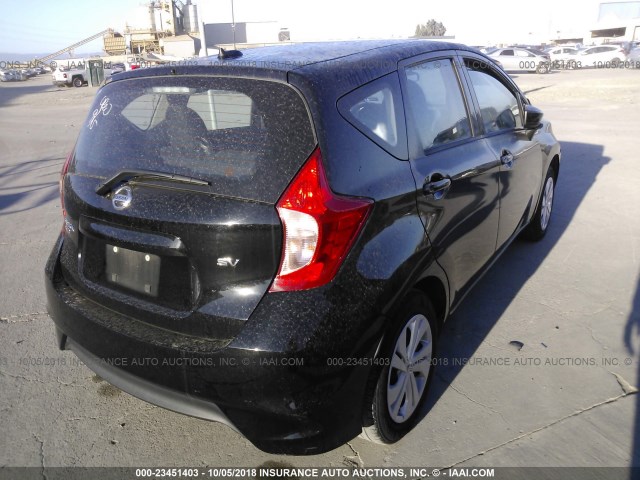 3N1CE2CP0HL361507 - 2017 NISSAN VERSA NOTE S/S PLUS/SV/SL/SR BLACK photo 4