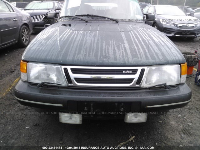 YS3AL75L8P7000698 - 1993 SAAB 900 GREEN photo 6