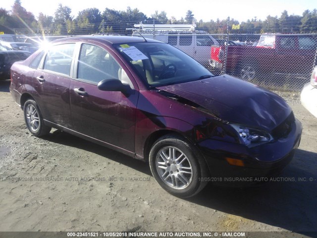 1FAHP34N07W243326 - 2007 FORD FOCUS ZX4/S/SE/SES 勃艮第红 照片 1