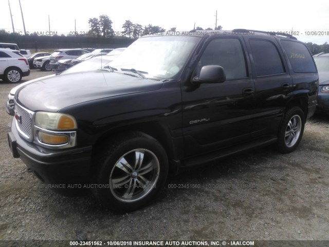 1GKEK63U63J122463 - 2003 GMC YUKON DENALI BLACK photo 2