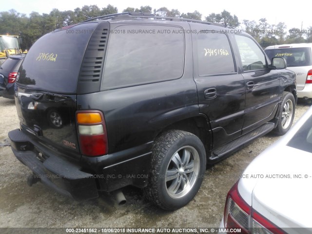 1GKEK63U63J122463 - 2003 GMC YUKON DENALI BLACK photo 4