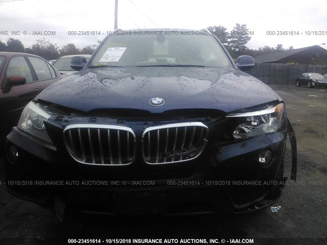 5UXWX5C59CL727682 - 2012 BMW X3 XDRIVE28I BLUE photo 6